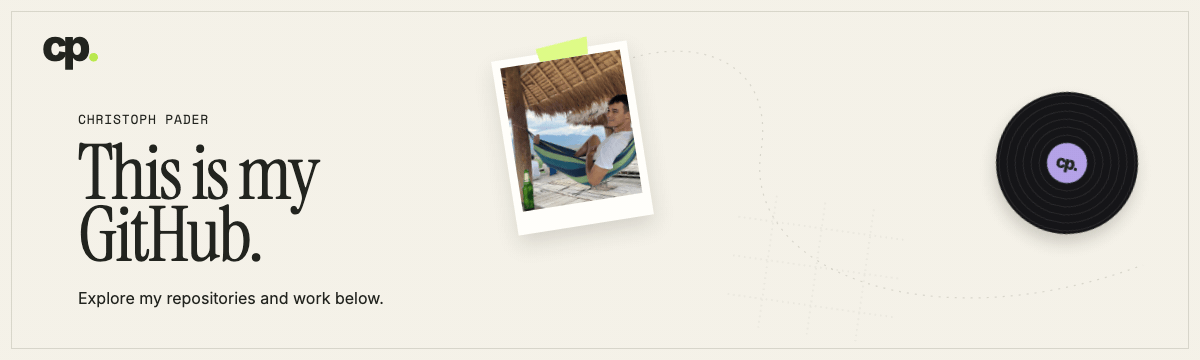 Christoph Pader on GitHub. Explore my repositories and work below.
